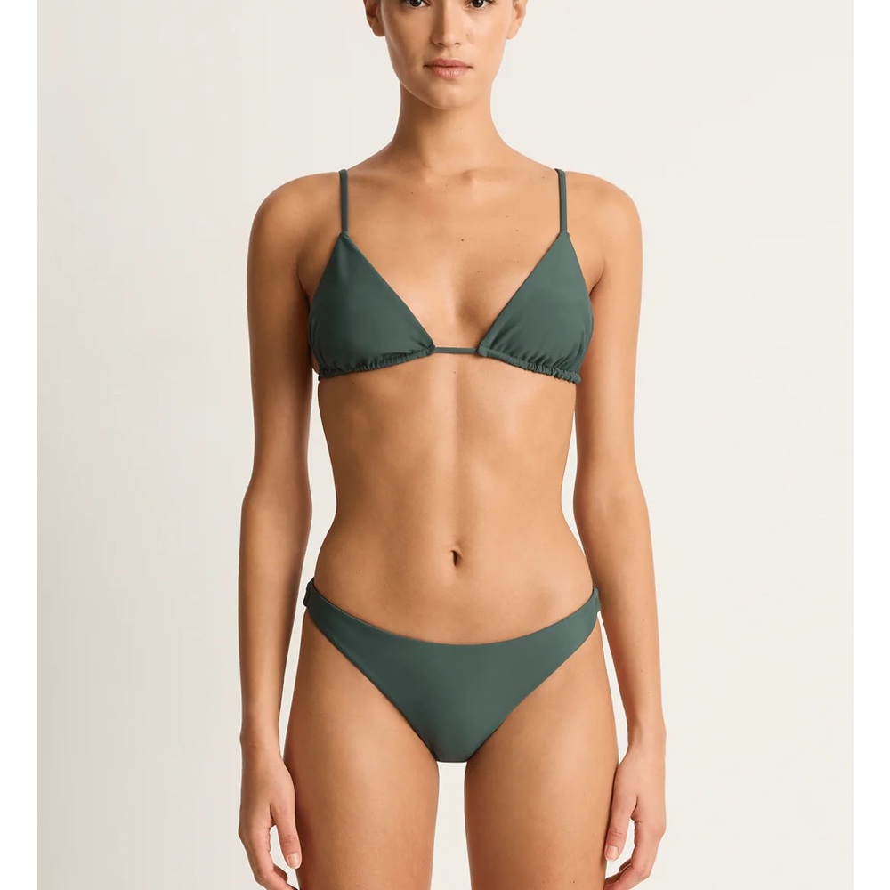 Mikoh Green Cheeky Minimal Coverage Bikini Bottom - Medium - New NWT